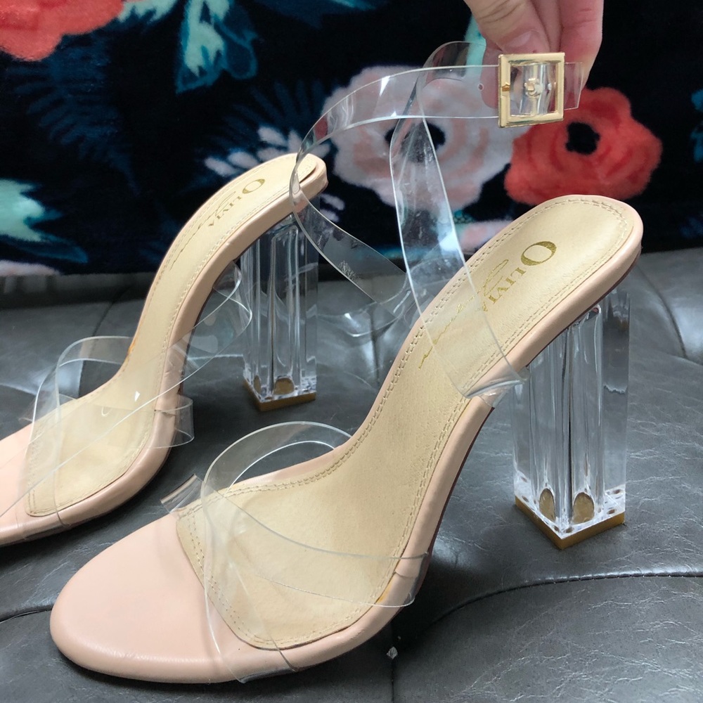Clear heels